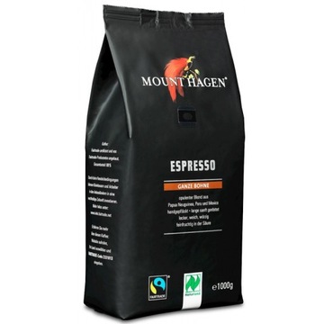 Кава в зернах еспресо 1 кг-MOUNT HAGEN