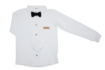 Белая официальная рубашка 110