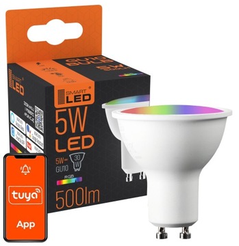 Светодиодная лампа GU10 RGB CCT + Белый WiFi TUYA SMART