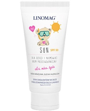 LINOMAG SUN SPF50 детский солнцезащитный крем