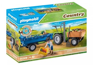 PLAYMOBIL 71249 трактор с прицепом