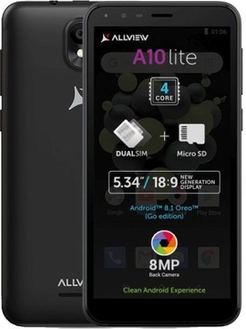 Смартфон ALLVIEW a10 Lite 2GB Чорний