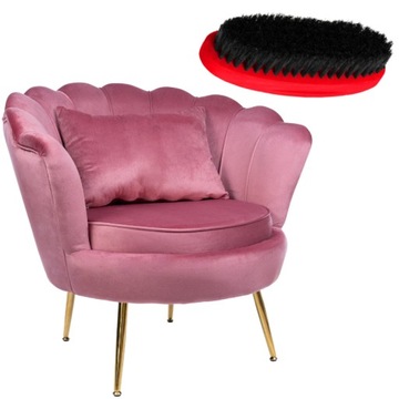 Крісло гребінець рожевий для вітальні відпочинку DSW
