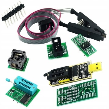 ВЕЛИКИЙ НАБІР USB ПРОГРАМІСТ CH341A SPI ФЛЕШ-ПАМ'ЯТЬ EEPROM TTL АДАПТЕРИ XXL