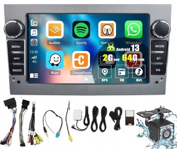 Радіо 2 DIN навігація Android Opel Vectra C з