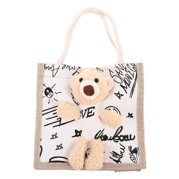1 шт. медведь graffito простая сумка для покупок включает