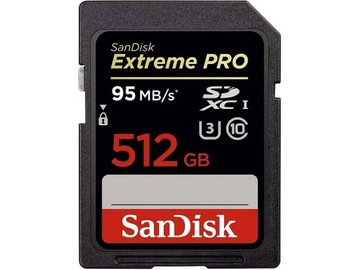 Карта памяти SanDisk Extreme PRO 512G V30 U3 SDXC