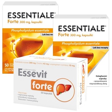 Комплект 2X ESSENTIALE Forte 50 kap + Essevit Forte