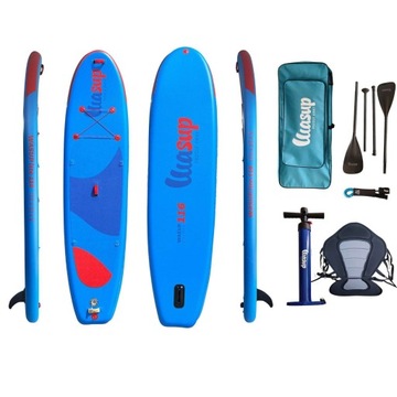 Доска SUP Wasup 116 Lite 11. 6x33x6 с веслом sup/kayak из 4 предметов и сиденьем