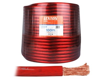 PR кабель питания LEXTON 0ga / 15mm, CCA, красный