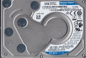 Диск WD WD50NPZZ 5tb 2,5, новий, FV