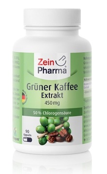 Zein Pharma зеленый кофе экстракт 450 мг 90капсулы