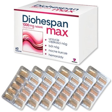 Диохеспан Макс 1000 мг препарат 60 таблеток варикозное расширение вен