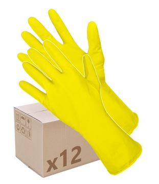 Сильні робочі рукавички гумові захисні господарські Рукавички флокіровані X12