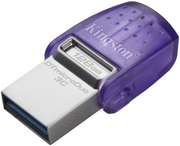 Флеш-накопитель Kingston 128GB Data Traveler MicroDuo 3C G3 USB 3.2 USB-C 200MB / s