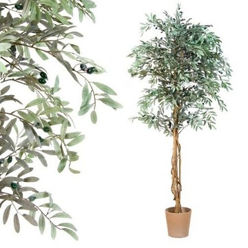 PLANTASIA искусственное оливковое дерево 180 см - средиземноморская элегантность