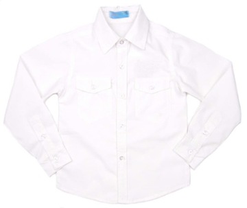 белая формальная рубашка 002 CEREMONY 110/116 хлопок