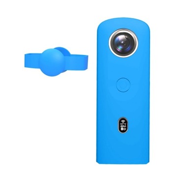 Silicone Case with Lens Cover for Ricoh Theta SC2 360 Blue