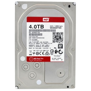 Жесткий диск Western Digital WD Red Pro 4TB SATA III 3,5 " WD4002FFWX