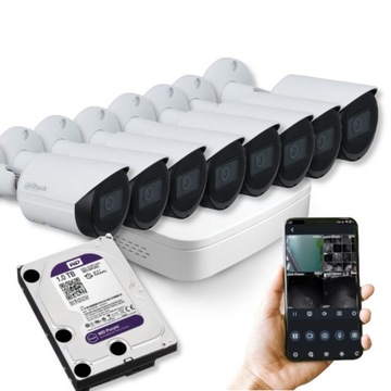 Комплект відеоспостереження IP 8 4MPX IR30M DAHUA