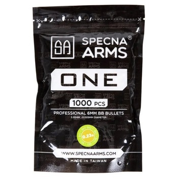 Шарики ASG биоразлагаемые Specna Arms One bio 0,23 г 1000 шт. - Белый