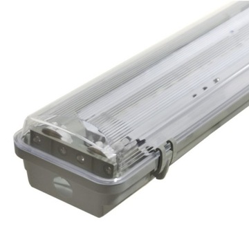 Линейный светильник для светодиодных ламп 2 * 36 Вт IP65 ABS / PS лист 120 см