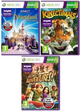 Комплект Kinect Disneyland / Kinectimals / приключения XBOX 360 по-польски RU