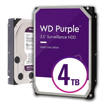 3,5" SATA WD Purple HDD для мониторинга 4000GB непрерывная работа WD43PURZ
