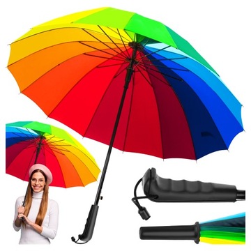 Жіночий парасолька автоматичний автоматичний парасолька Веселка райдужне волокно
