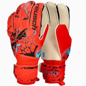 Вратарские перчатки Reusch Attrakt Solid M (красный цвет, размер 10)