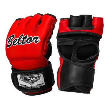 BELTOR перчатки MMA CRINGER Red L