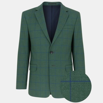 Зеленый однобортный мужской пиджак Slim Fit PAKO LORENTE 52/188