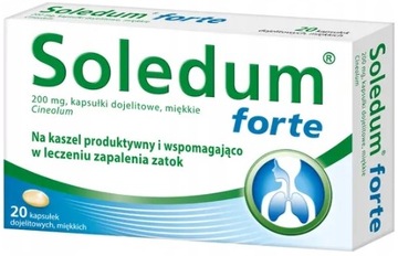 Соледум Форте синусовий кашель 200 мг 20 капсул
