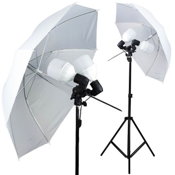 2x светодиодный светильник для фотосъемки 100 Вт + штатив + зонтик