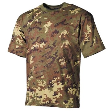 Мужская военная хлопковая камуфляжная футболка MFH Vegetato L