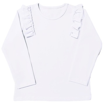 Елегантна біла блузка для дівчинки, бум. 140
