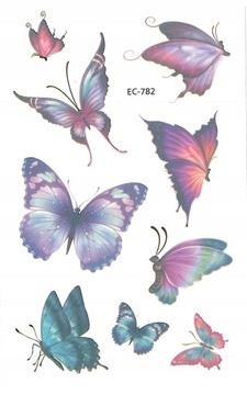 Моющиеся татуировки для детей бабочки EC782