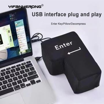 USB Enter Key Vent подушка м'яка комп'ютерна кнопка кнопка повернення