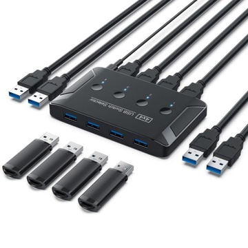 T29 USB3. 0 Automatic 4 In 4 Out Switcher