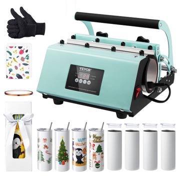 Vevor 9kg Cup Press з чашкою 8pcs і термотрансферним папером