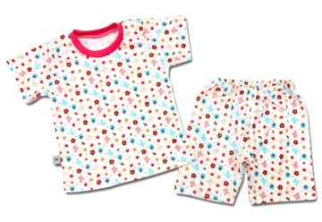 Детская пижама с коротким рукавом пижама цветы 104