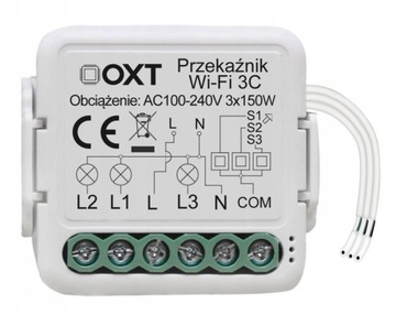 Контроллер OXT Mini Relay 3 схемы WiFi TUYA