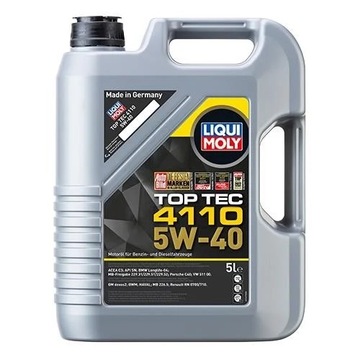 Масло LIQUI MOLY 5W40 5L TOP TEC 4110 / C3 / SN / LL04 / 229.31 229.51