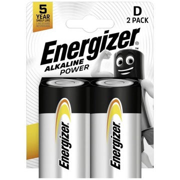 2x аккумулятор Energizer Alkaline Power LR20 D R20 E95 1,5 в