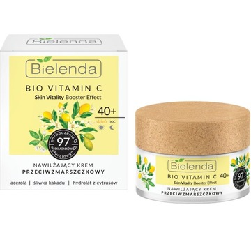 Bielenda Bio Vitamin C зволожуючий крем проти зморшок 40 + 50 мл