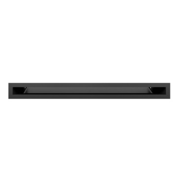 Вентиляционная решетка для камина LUFT 6x60 мм черный 6x60 см