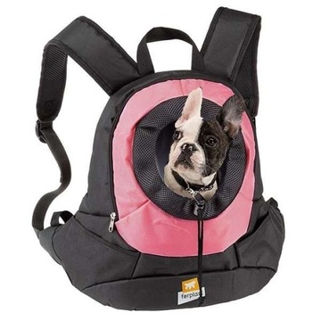 Рюкзак сумка для собаки кошки Ferplast Kangoo розовый L
