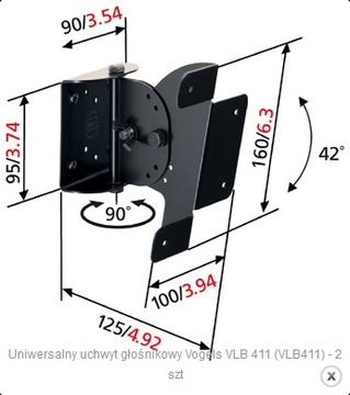 Держатели для колонок vogels vlb411 25 кг