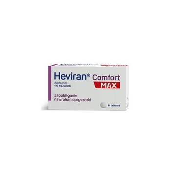 Heviran Comfort MAX 400 мг, 60 вкладок для герпесу