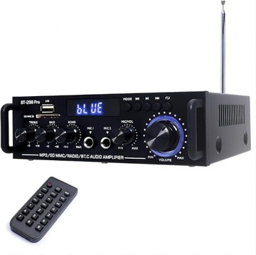 Woopker 800w Bluetooth Hi-Fi усилитель с микрофоном и USB/SD входами
